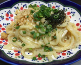 簡単☆鍋一つ♬しらすと大葉の釜玉うどん♬作り方4写真