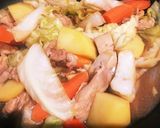 材料全て入れ煮るだけ!超簡単鶏肉ポン酢煮作り方2写真