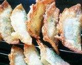 ＊イワシと梅ザーサイとチーズの揚げ餃子＊作り方5写真