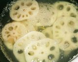 蓮根と挽き肉の甘味噌煮作り方1写真