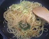 桜えびとキャベツのしらすのせ旨味パスタ作り方3写真