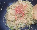 桜えびとキャベツのしらすのせ旨味パスタ作り方4写真