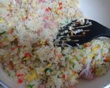 即席10分♪シンプル塩味☆カニカマ炒飯☆作り方7写真