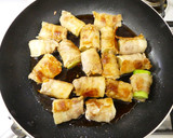 白ねぎでかさ増し！豚ばら薄切り肉角煮の味作り方9写真