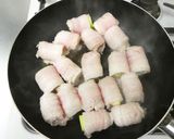 白ねぎでかさ増し！豚ばら薄切り肉角煮の味作り方6写真