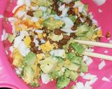 アボカド納豆の包焼き作り方1写真