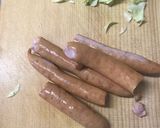 ウィンナーと春キャベツの卵とじ作り方4写真