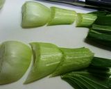 チンゲン菜と豆腐のオイスター煮☆作り方3写真