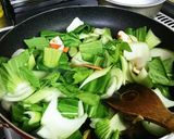 チンゲン菜と豆腐のオイスター煮☆作り方6写真