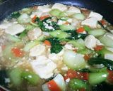 チンゲン菜と豆腐のオイスター煮☆作り方8写真