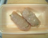 鶏ささみの梅しそ巻き作り方4写真