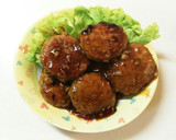 節約⭐もやしのかさ増し照り焼きハンバーグ作り方12写真