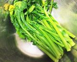 簡単 菜花のめんたいマヨサラダ作り方1写真