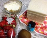 おっきな苺とキウイのフルーツサンド♪作り方3写真