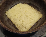 揚げ茄子ネギキャベツの塩餡掛け揚焼きそば作り方2写真