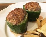 簡単！輪切りのピーマンの肉詰め♡作り方9写真