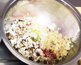 蓮根と椎茸の豚ひき肉焼き お弁当にも作り方2写真