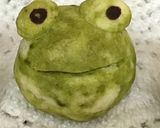 ほうれん草パウダーでカエルのスノーボール作り方9写真