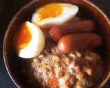納豆ウインナーごはん♬時短丼♥簡単朝食作り方16写真