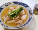 長芋と鶏皮のスープ作り方5写真