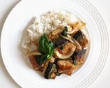 ケールとひき肉のガパオ(バジル)炒め作り方18写真