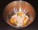 卵とおからの柔らかキッシュ風コロッケ作り方1写真