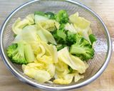 春キャベツとブロッコリーの温野菜和え物作り方7写真