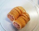 蓮根と牛肉のミルフィーユ焼き作り方2写真