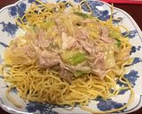 キャベツと豚肉のははつゆあんかけ焼そば作り方5写真