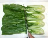 チンゲン菜のクリーム煮♪簡単牛乳と片栗粉作り方2写真