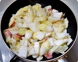 お餅消費に！ お餅と白菜のお好み焼き風作り方4写真