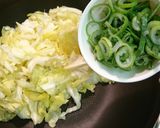 春キャベツ桜エビの和風パスタ作り方1写真