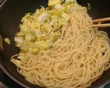 春キャベツ桜エビの和風パスタ作り方3写真