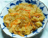 簡単手抜き　1分でかき揚げ丼作り方1写真