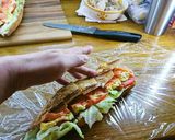 具沢山野菜スモークサーモン卵サンドイッチ作り方7写真