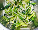 鶏のから揚げと小松菜ともやしのおひたし☆作り方2写真