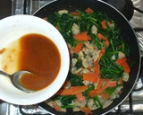 あさりとほうれん草の中華風炒め作り方8写真