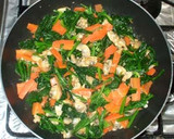 あさりとほうれん草の中華風炒め作り方9写真