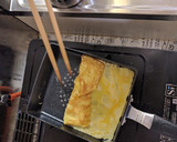 だし巻きたまご☆白だしで簡単☆朝食に作り方3写真