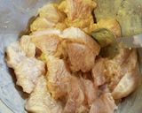 むね肉となすびの牛乳味噌炒め作り方2写真