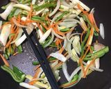 醤油ぽん酢で超簡単☆鮭の野菜あんかけ。作り方4写真