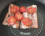 ベーコンエッグチーズトースト。作り方6写真