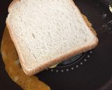ベーコンエッグチーズトースト。作り方8写真