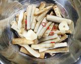常備菜☆牛蒡の即席たまり漬け風作り方3写真