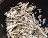 たっぷりきのこのミートソースパスタ。作り方2写真