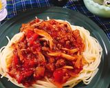 たっぷりきのこのミートソースパスタ。作り方7写真