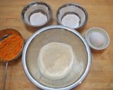 卵型でつくるイースターのキャロットケーキ作り方1写真