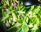 小松菜と豆腐の炒め煮作り方3写真