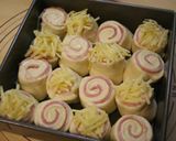 HBで♡マヨベーコンチーズちぎりパン作り方5写真