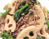 菜の花のツナ味噌パスタ作り方7写真
